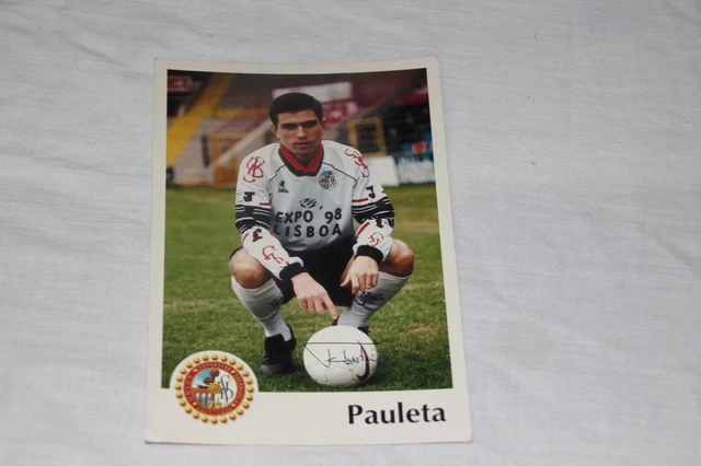 Photo Ancienne Du Joueur Pauleta – UD Salamanca / Caja Duero – Vintage