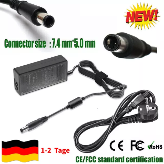 Ladegerät für HP Compaq Presario CQ60 CQ61 Laptop Netzteil Adapter Ladekabel 65W