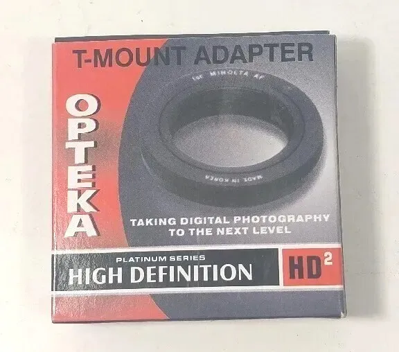 Adaptador Opteka T-Mount T2 para Canon EF EOS 90D 80D 77D 70D 7D T7i T7s T6i T6