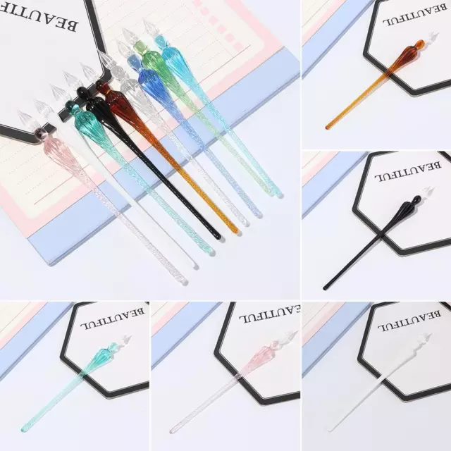 Dipping Writing Fountain Pen Painting Supplies Glass Dip Pen Filling Ink