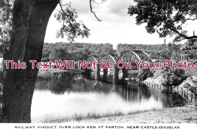 SC 548 - Parton Railway Viaduct, Loch Ken Near Castle Douglas, Scotland 1956