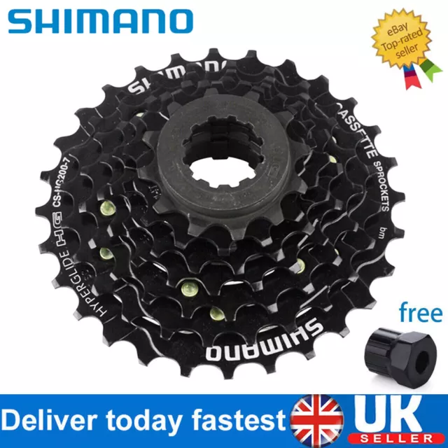 Shimano CS-HG200 7 Speed 28T MTB Bike Bicycle Cassette With Tool