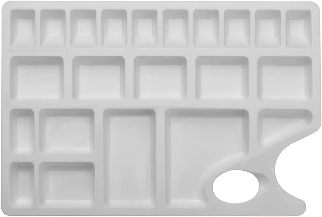 Plateau de Dessin en Plastique Art Paint Palette Plastic 10 Puits