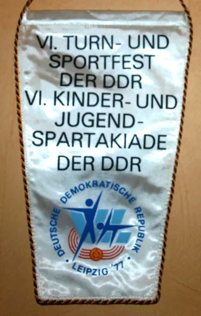 Wimpel Fahne Sport Kinder Spartakiade Leipzig 1977 DTSB DDR