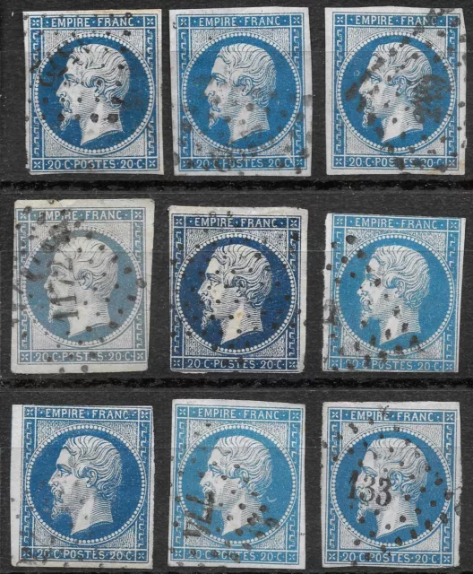 Lot TIMBRES FRANCE CLASSIQUE NAPOLEON N° 14