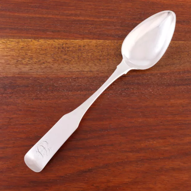 Ward & Bartholomew Hartford, Ct. Coin Silver Dessert / Oval Soup Spoon 1803-09