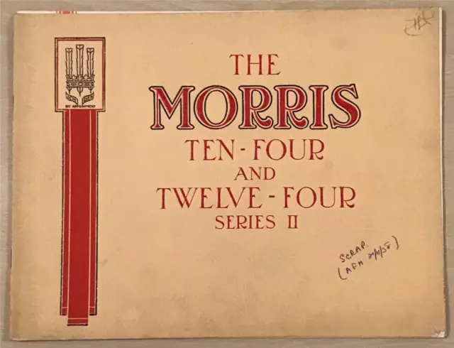 MORRIS TEN-FOUR & TWELVE-FOUR Series II Car Sales Brochure FEB 1937 #2442-1/37