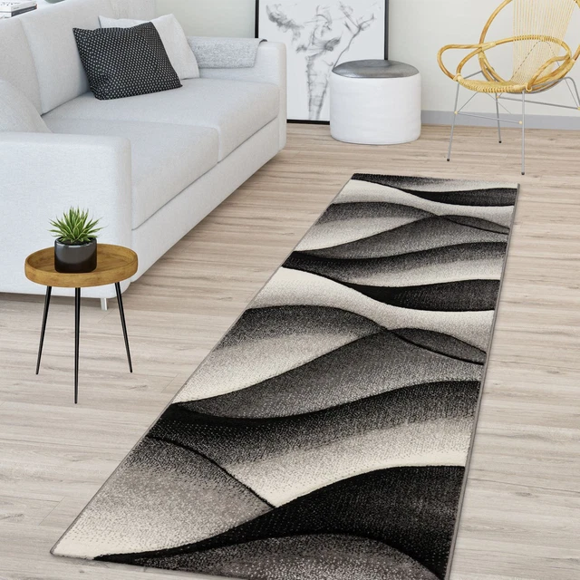 Tappeto Moderno Soggiorno 80x150 Cm - Verde/Beige, Astratto, Pelo Corto