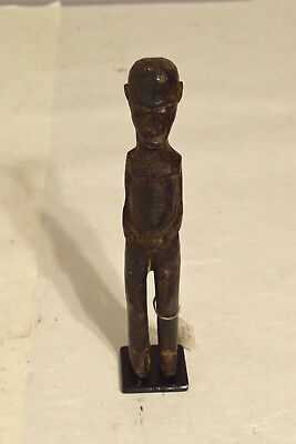 African Male Lobi Fetish Wood Statue Burkina Faso Male Fetish Statue