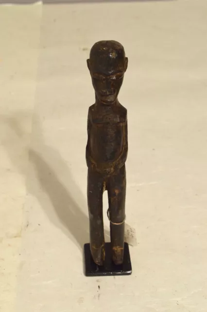 African Male Lobi Fetish Wood Statue Burkina Faso Male Fetish Statue