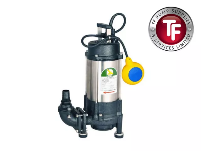 JS GS-1200 Automatic - 1 1/4"" Submersible Grinder Sewage Pump With Float