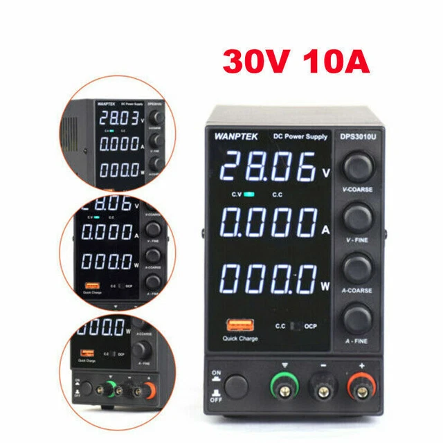 Alimentatore commutato 5A/10A 30V/60V DC alimentatore laboratorio 4 cifre alimentazione laboratorio