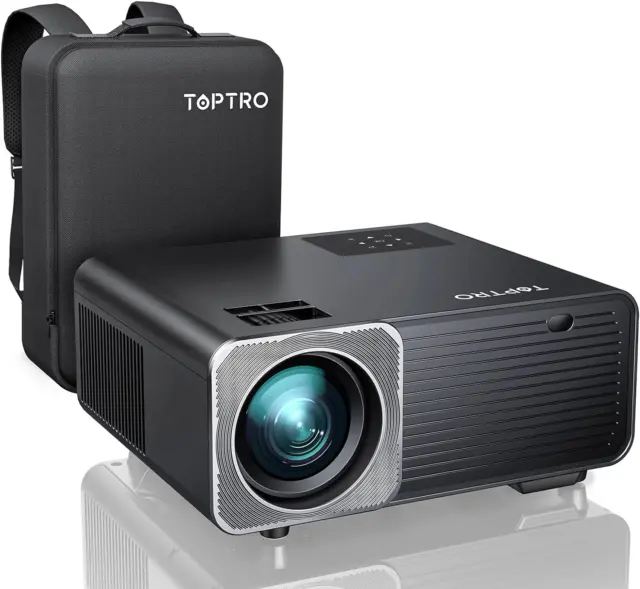 TOPTRO Native 1080P Projector Support 4K Full HD, 10000 Lumen 5G Wifi Bluetooth