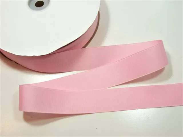 Cinta de grano grueso rosa bebé 1 1/2" de ancho x 10 yardas, cinta rosa claro de barco, 086