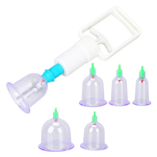 Muskelentspannungs-Therapie-Schröpfset Smooth Handpump Schröpfbecher -