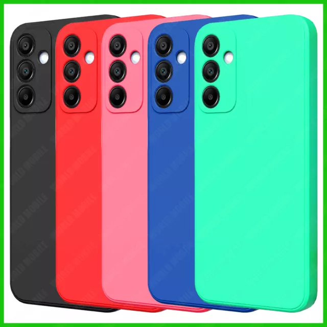 Cover per Samsung Galaxy A25 5G Silicone Custodia Protezione + Pellicola Vetro