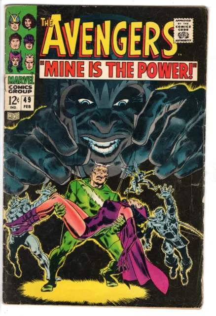 Avengers #49 (1968) - Grade 5.0 - Scarlet Witch & Quicksilver Escort Magneto!