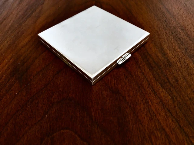 ~ Fantastic Dunhill Sterling Silver Compact Clearview No Monogram