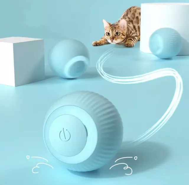 Palla gioco per gatto gatti cani interattiva luminosa automatica ricaricabile