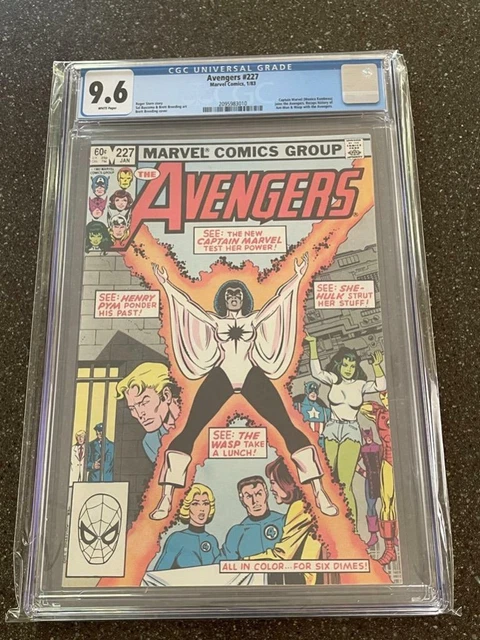 The Avengers #227 CGC 9.6 White Pages Monica Rambeau Joins Avengers Marvel 1983