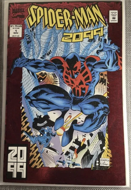 MARVEL SPIDER-MAN 2099 Vol 1 #1 Nov 92 BRIGHT RED FOIL COVER V Nice High Grade!