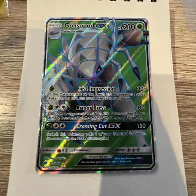 Golisopod GX - 129/147 - Full Art - Sun & Moon Burning Shadows - Pokemon Card
