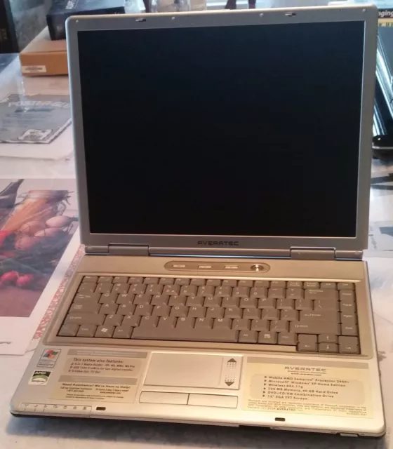 Averatec 550 Series laptop AS IS for PARTS/REPAIR only