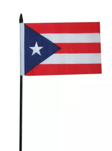 Puerto Rico Small Hand Waving Flag 6" x 4"