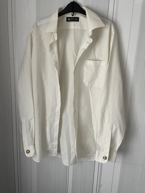 Abito vintage St Michael 16,5 camicia formale uomo camicia gialla 42 cm
