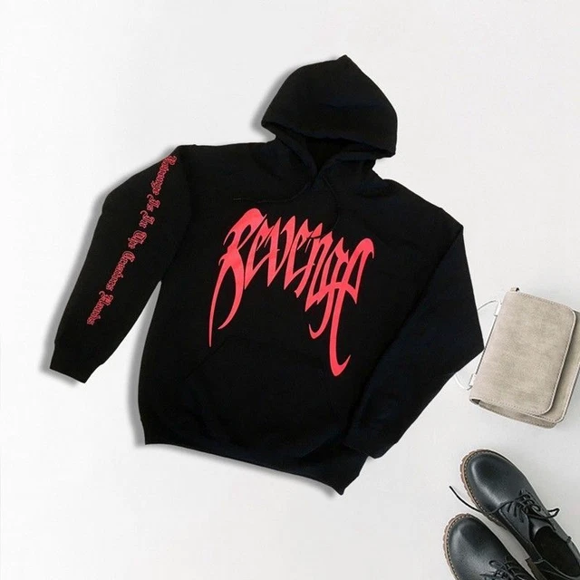 Revenge hoodie black best sale red
