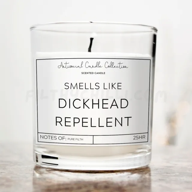 Funny Rude Offensive Prank Repellent Joke Candle Gift for Friend Mum Sister Him