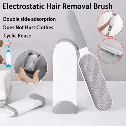Pet Dog Cat Hair Remover Reusable Sofa Clothes Lint Cleaning Brush Fur Wizard