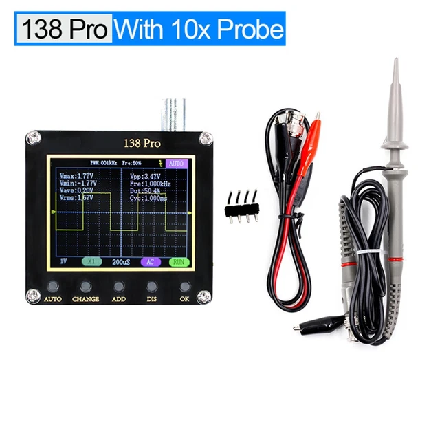 138Pro Oszilloskop-Kit mit 2 4 TFT Display kleines und tragbares Design