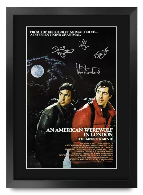 An American Werewolf in London A3 Framed Movie Poster for David Naughton Fans