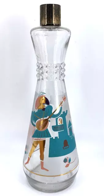 SERENADE THE TROUBADOUR MCM bottle Frosted Castle Medieval Theme 12 ...