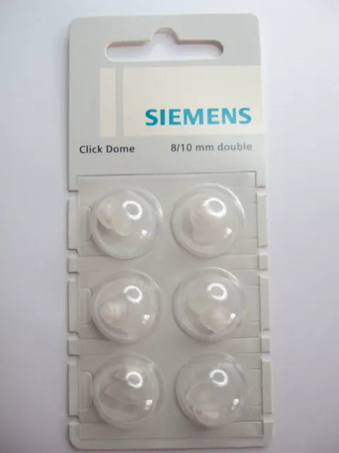 1 Pack / 6 Original SIGNIA Siemens Hearing Aid Click Domes - All sizes!!!