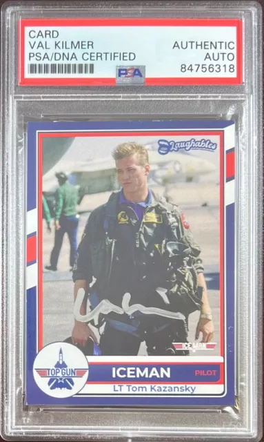 Val Kilmer autographed signed Top Gun card PSA Encapsulated Batman Forever