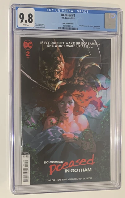 DC Comic Deceased #2 Yasmine Putri Elm Street Variant Cover Graded 9.8 CGC Comic