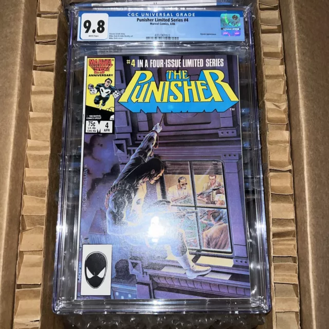 PUNISHER LIMITED SERIES 4 CGC 9.8 WP JIGSAW Copper Age MARVEL COMICS 1986