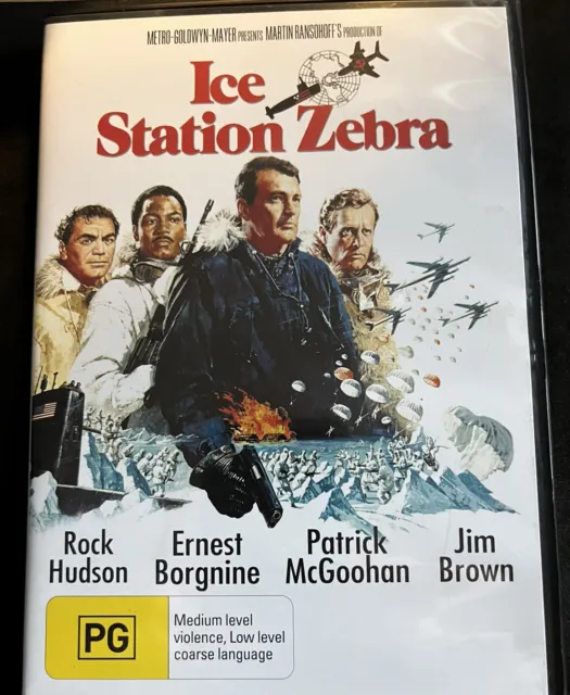 ICE STATION ZEBRA DVD Region (1968 Movie) Rock Hudson/Ernest Borgnine  $18.00 PicClick AU