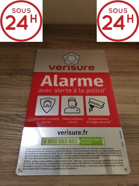 Pack De 3 étiquettes Autocollantes Verisure 2026 Neuves - Pour Alarme, Authentiques, Fabriqué En France