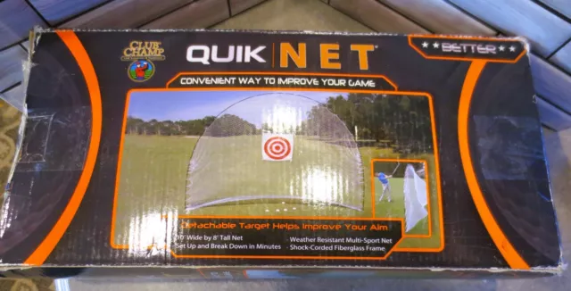 Golf Practice Net 10' x 8' Club Champ with Target Quik Net Training Aid NEW NIB