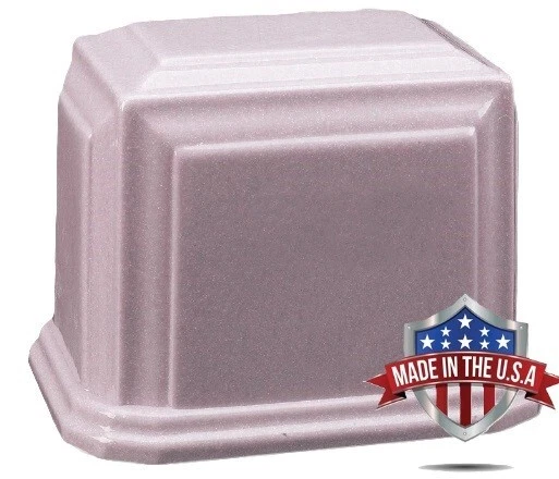 At Peace Memorials Millennium XL Cultured Marble Urn for Ashes (Lavender) 300 C