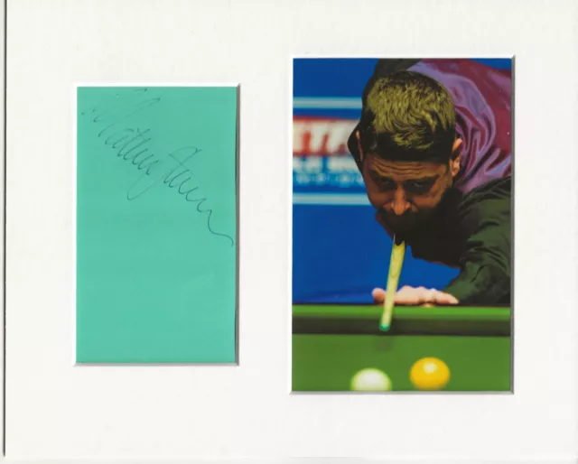 Matthew Stevens snooker signed genuine authentic autograph signature AFTAL COA