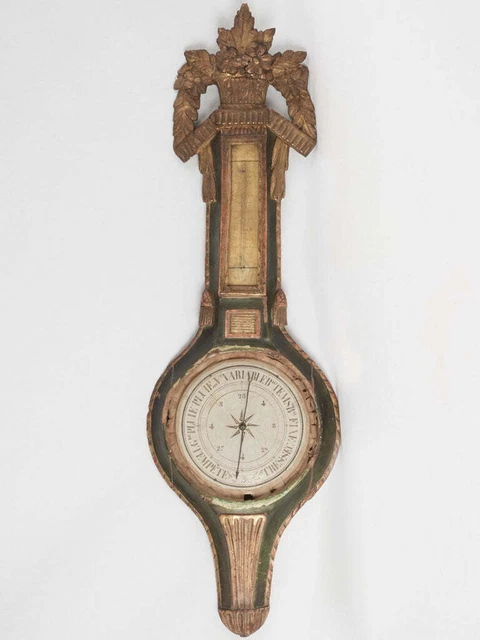 Rustic Louis XVI barometer - Provence 39"
