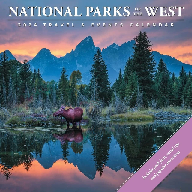 NATIONAL PARKS OF The West 2024 Wall Calendar Brand New 34613 15