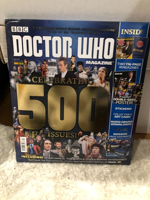 Doctor Who Magazine Dwm 500 Complete New Sealed 2016 Stickers Posters Bonus