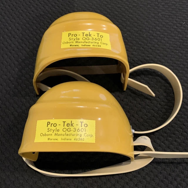 Used Osborn Pro-Tek-To Plastic Toe Guards OG-3601 Shoe Boot Protection 2 COVERS
