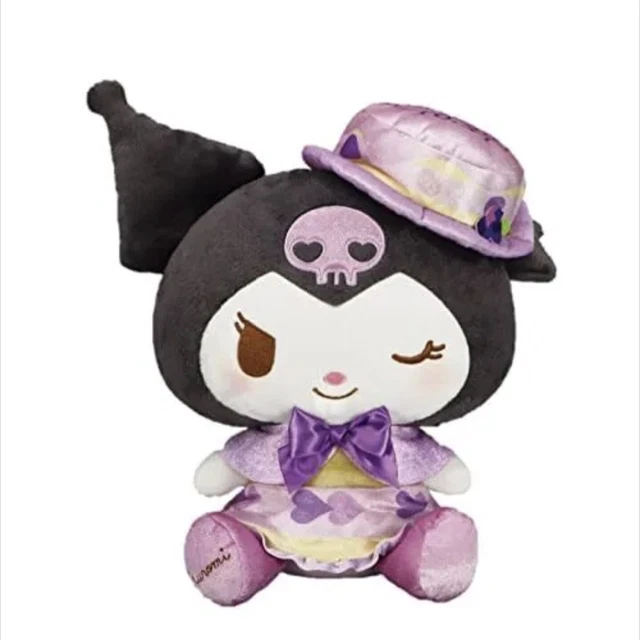 MY MELODY KUROMI big Plush Doll Stuffed Toy Happy Birthday 35cm FuRyu