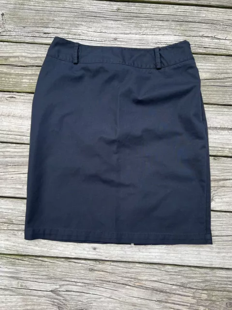 APT. 9 Skirt Adult Size 8 Medium Black Pencil Active Zipper Back Lined Women's M